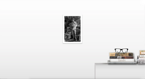 Fine Art Photography. Black & White Print. Tabaquero Standing