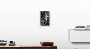 Fine Art Photography. Black & White Print. Tabaquero Standing
