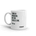 White Mug. Quote 4. Moderation