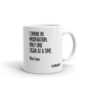 White Mug. Quote 4. Moderation