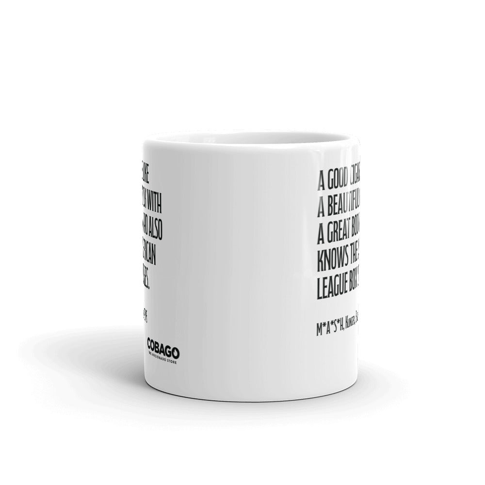 White Mug. Quote 1. Box Scores