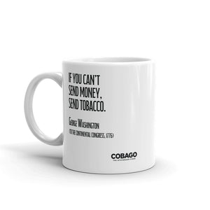 White Mug. Quote 5 Money