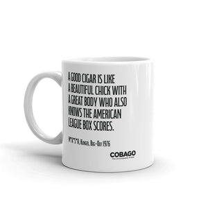 White Mug. Quote 1. Box Scores