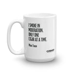 White Mug. Quote 4. Moderation