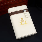 Leather and Cedar Wood Travel Case Humidor