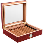 Portable Cigar Humidor Set with Humidifier and Hygrometer