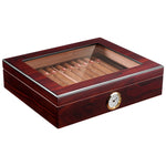 Portable Cigar Humidor Set with Humidifier and Hygrometer