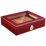 Portable Cigar Humidor Set with Humidifier and Hygrometer
