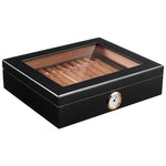 Portable Cigar Humidor Set with Humidifier and Hygrometer
